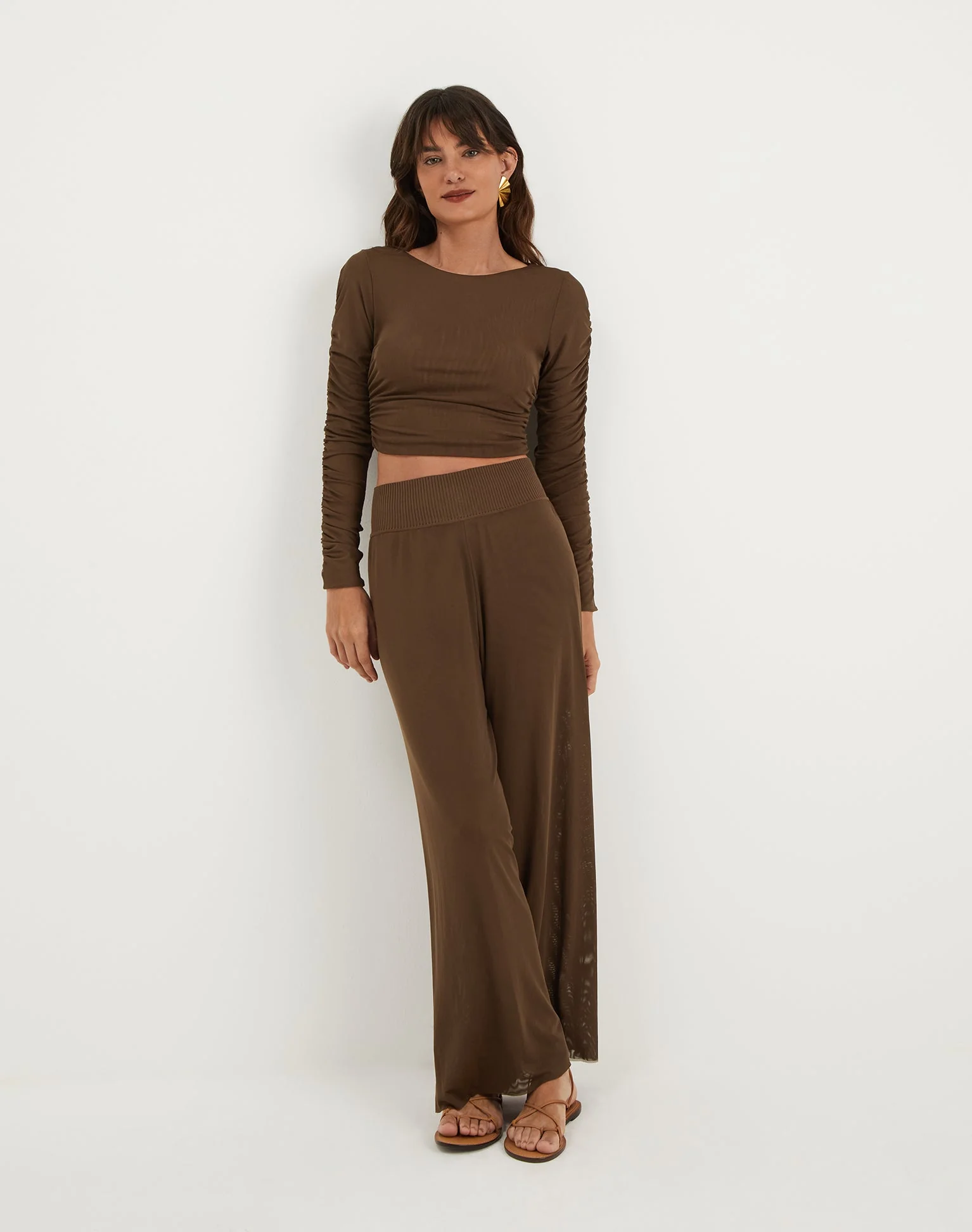 Mira Long Sleeve Top | Eclair - Image 2
