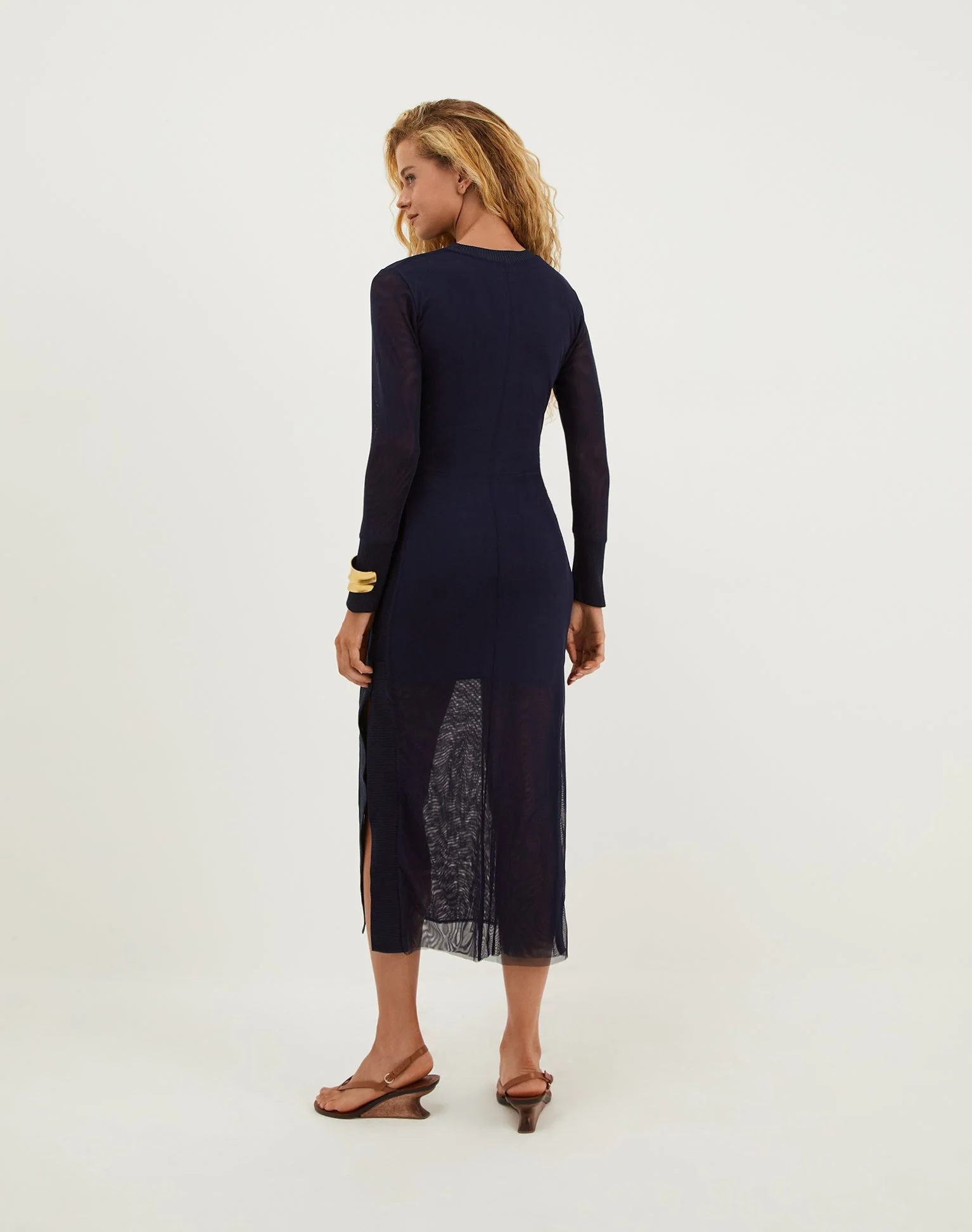 Sia Long Sleeve Dress | Sailboat - Image 4