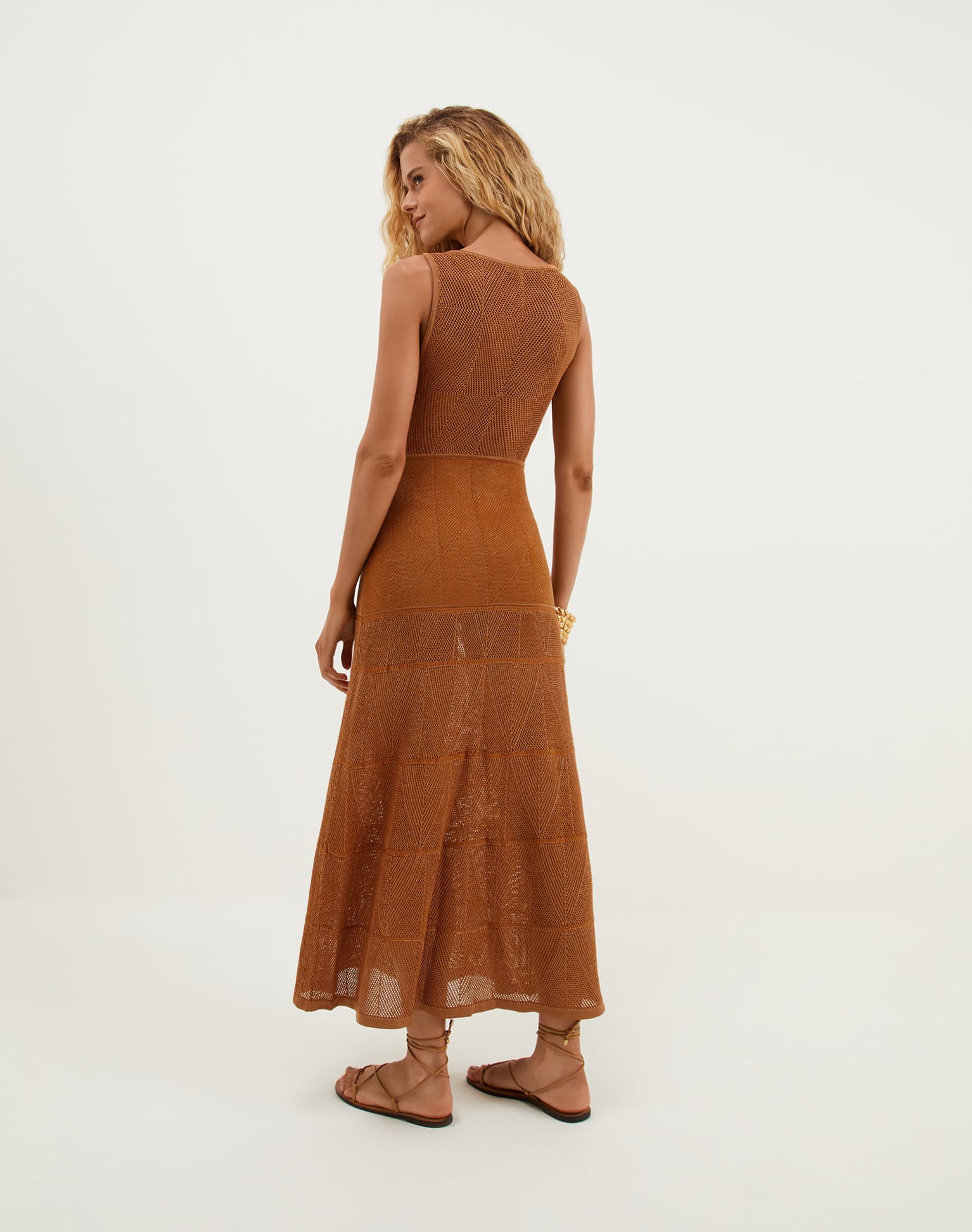 Knit Silvie Long Dress | Eclair - Image 3