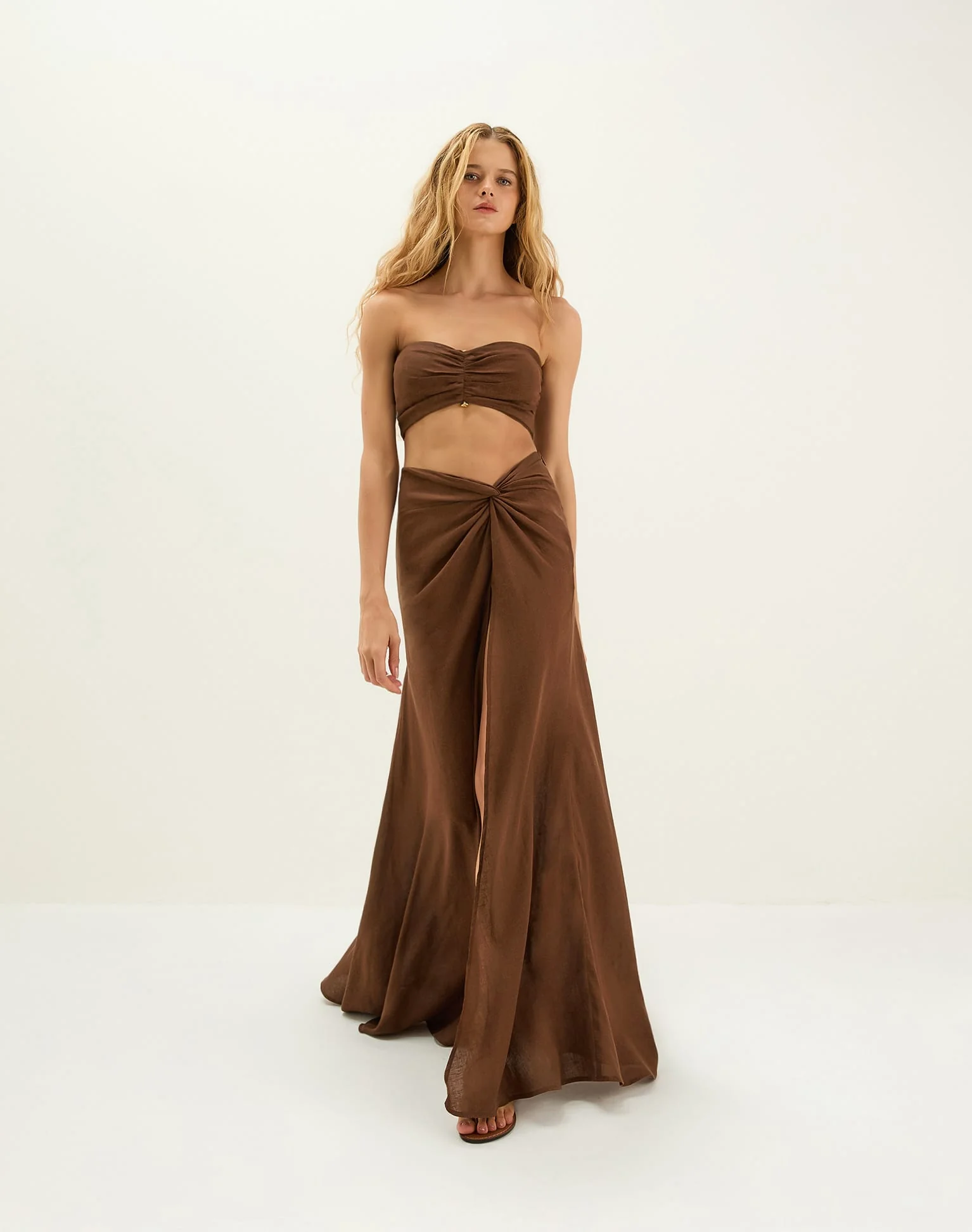 Sirene Micro Tube Top | Brown - Image 7