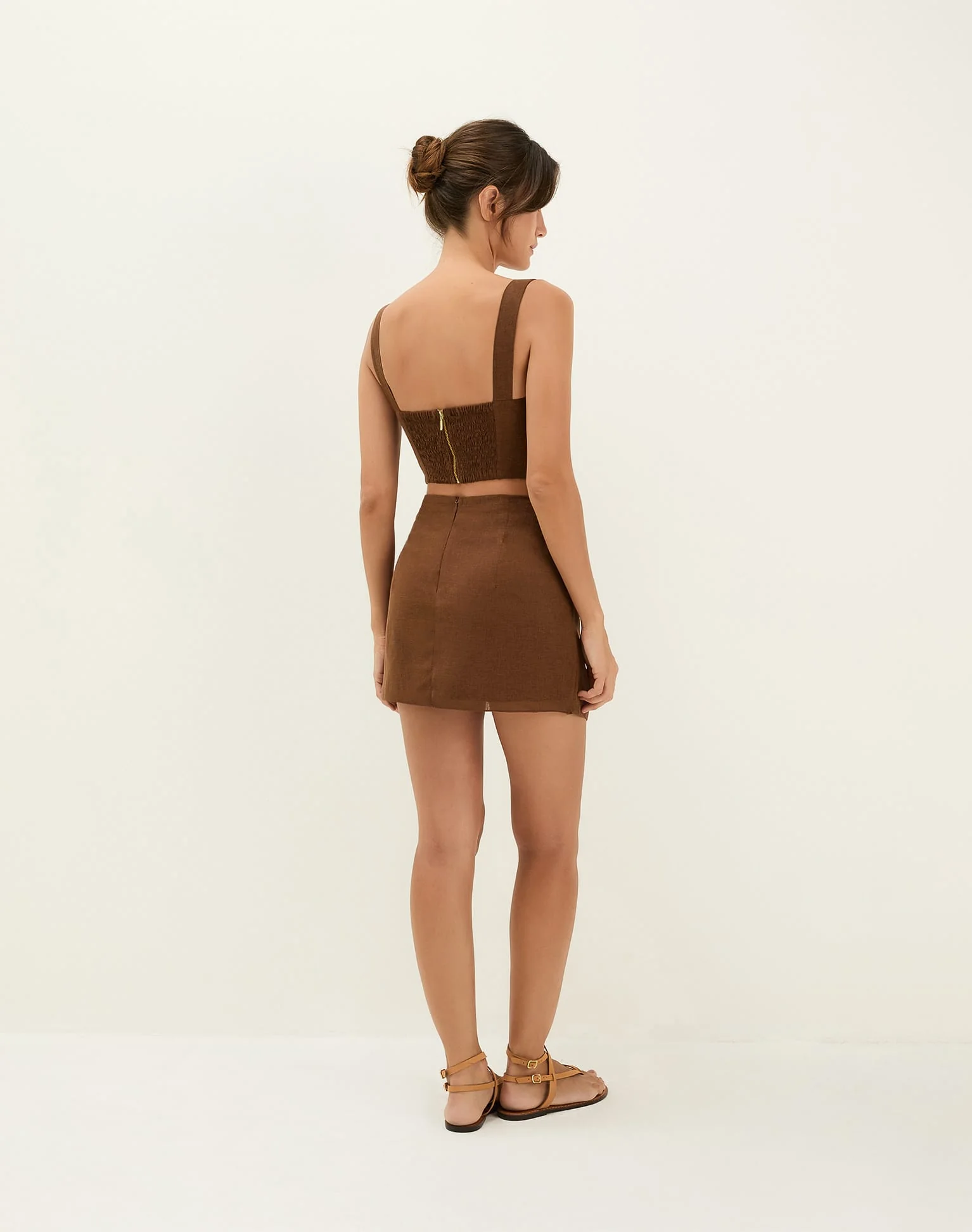 Valleta Cropped Top | Brown - Image 4