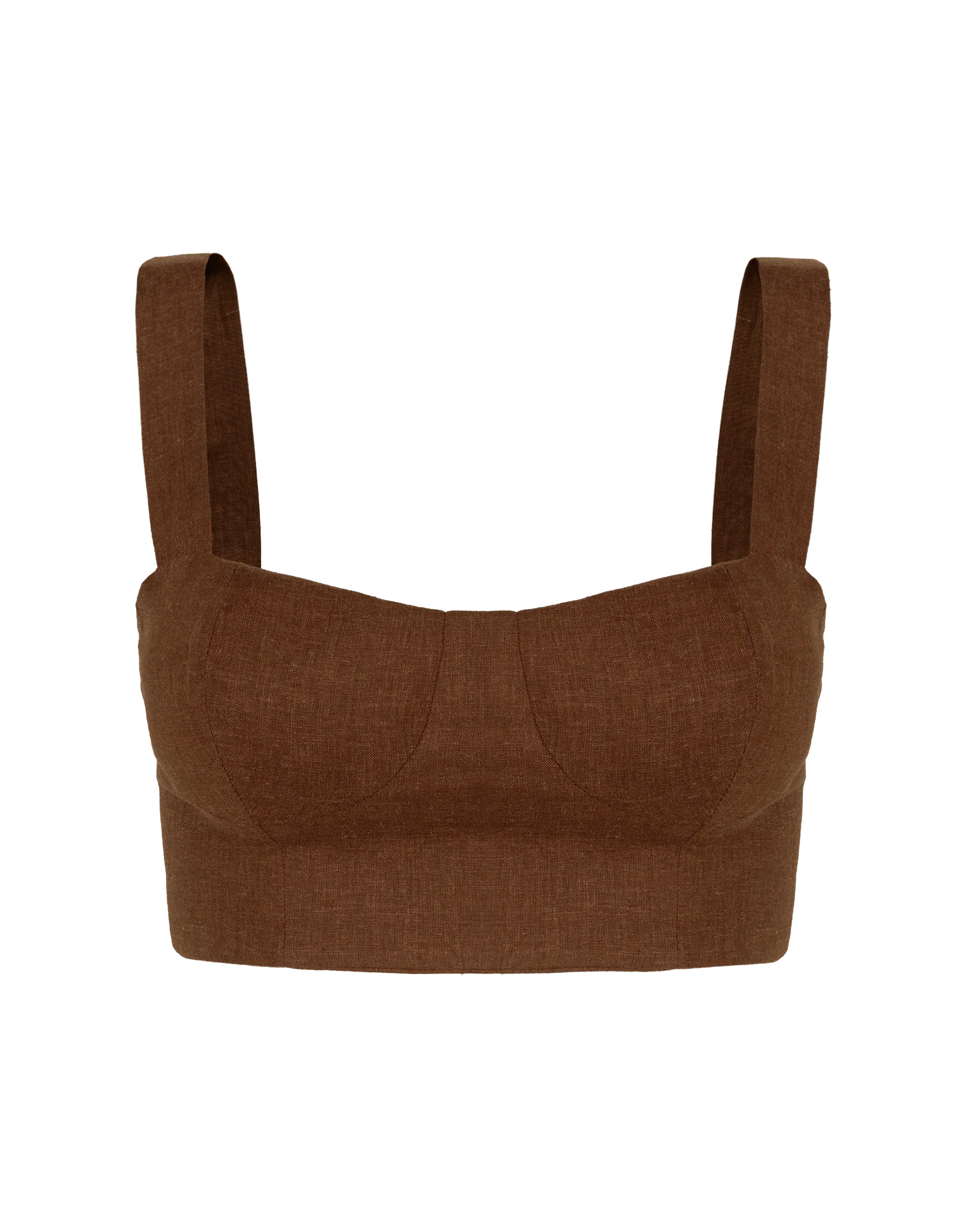 Valleta Cropped Top | Brown - Image 9