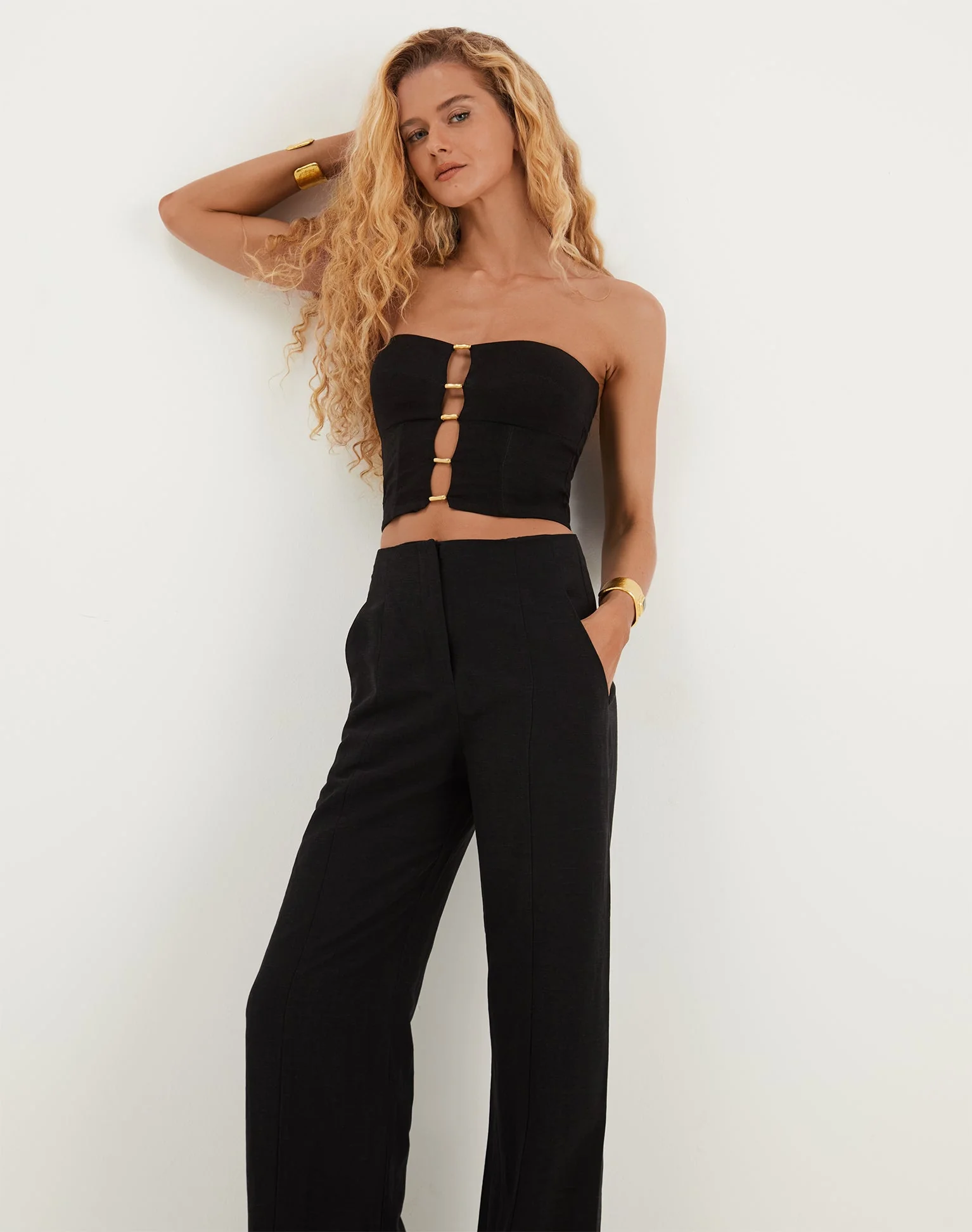Whitney Tailored Pants | Black - Image 7